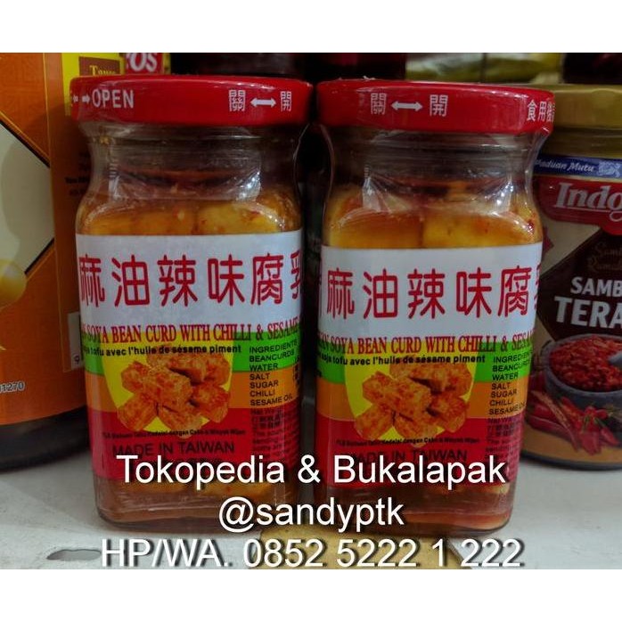 

Terlaris Soya Bean Curd Chilli Chili Sesame Oil Tahu Kedelai Cabe Minyak Wijen