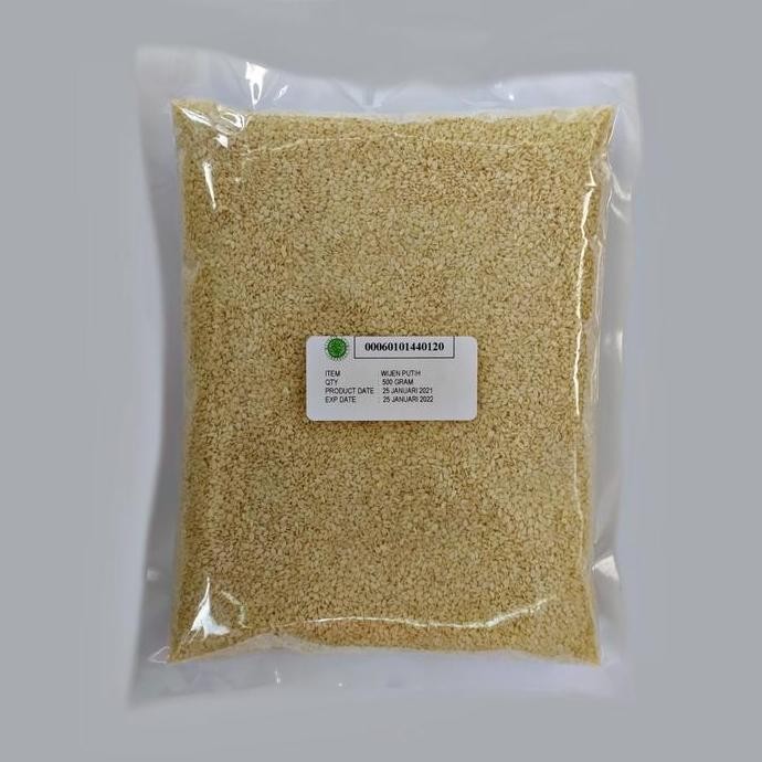 

Terlaris Wijen Putih/White Sesame 500 Gr Pure