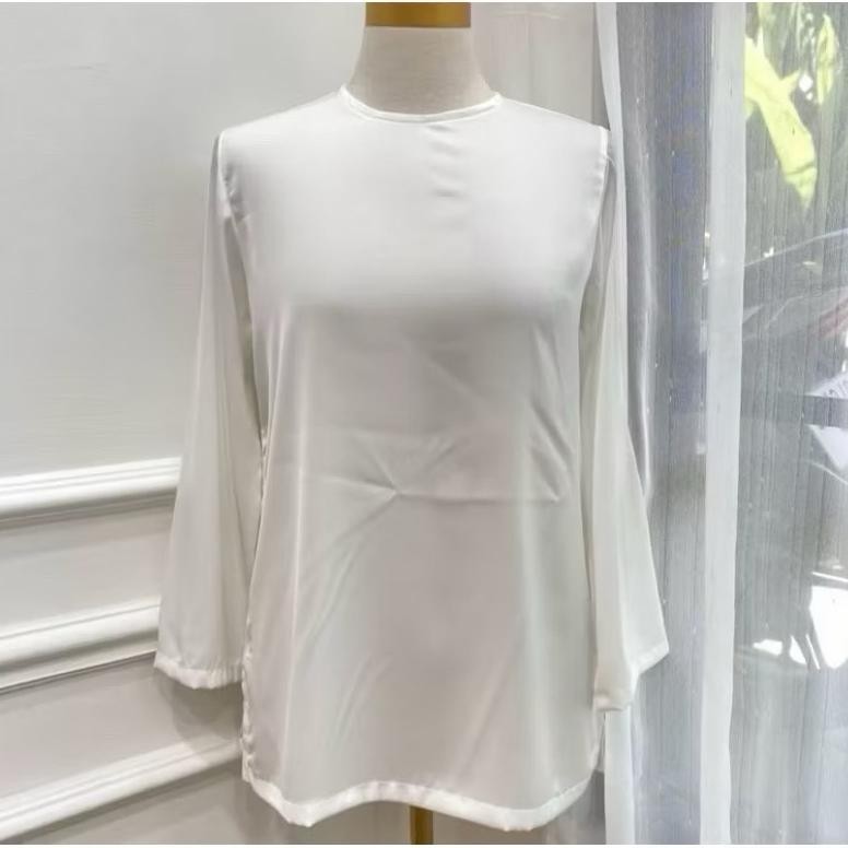 SY Inner Satin Lengan Panjang Silk Untuk Dalaman Kebaya Inner Dress Inner Outer Lengan Panjang