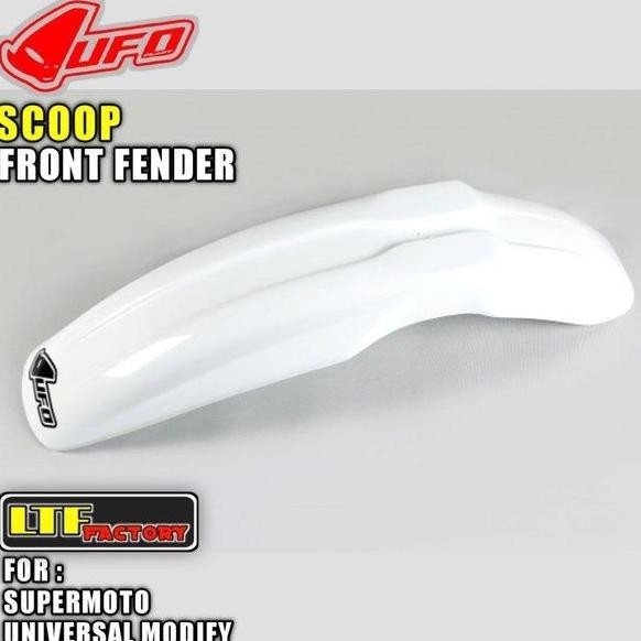 ] UFO SCOOP UNIVERSAL FRONT FENDER COVER - SPAKBOR DEPAN TRAIL - SUMO SUPERMOTO MOTOCROSS ORIGINAL -