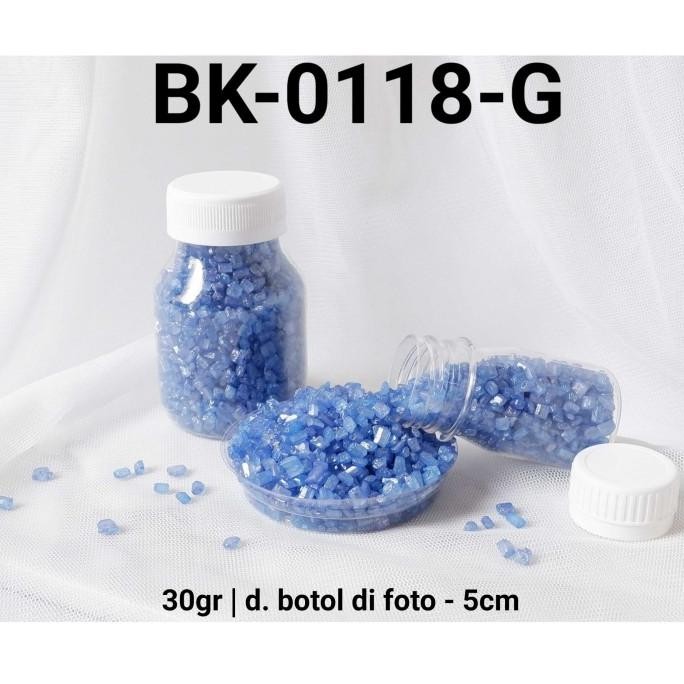

=====] BK-0118-G Sprinkles sprinkle sprinkel 30 gram batu permata biru