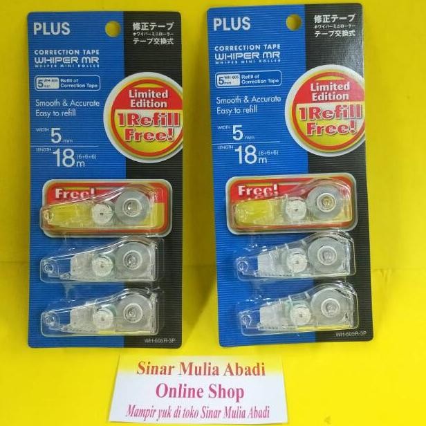 

RB REFIL Tip Ex Rol PLUS Correction Tape WHIPER MR / Set