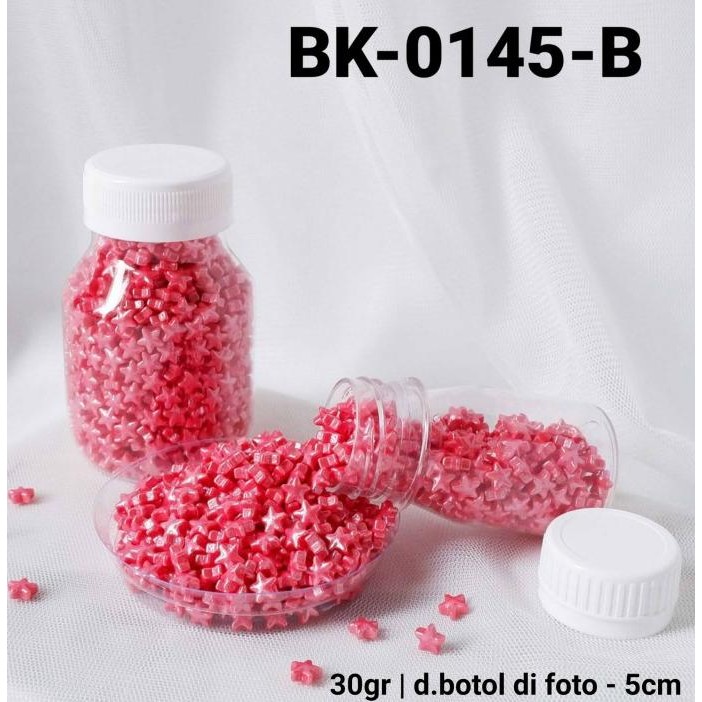 

>>>>>] BK-0145-B Sprinkles sprinkle sprinkel 30 gram bintang star merah