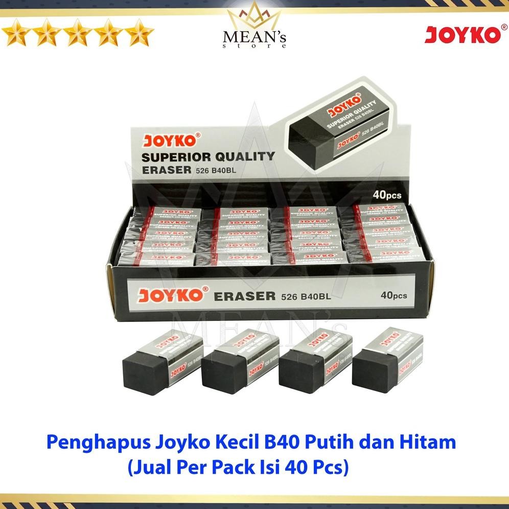 

RB Penghapus Pensil Joyko Isi 40 Pcs / B40P-Putih / B40BL-Hitam / Per Pak