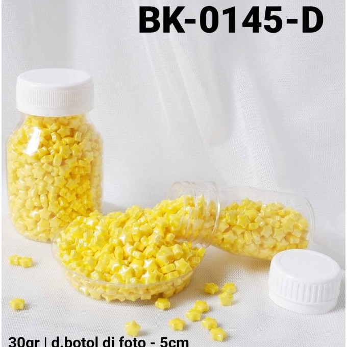 

~~~~~] BK-0145-D Sprinkles sprinkle sprinkel 30 gram bintang star kuning