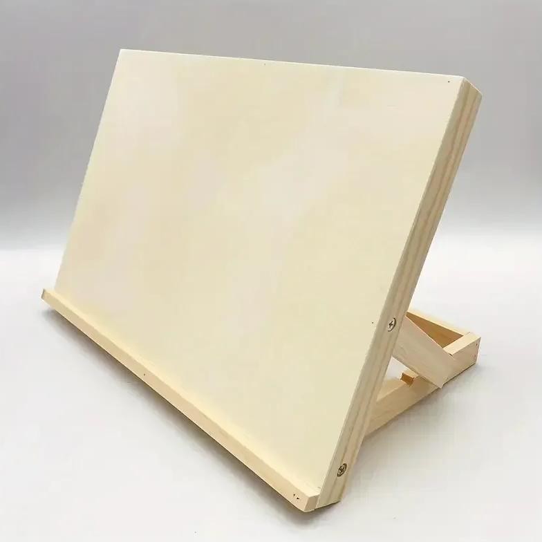

Foldable Wooden Art Stand With Tilted Writing Board Portable Desktop Painting Easel Drawing Supplies Office School