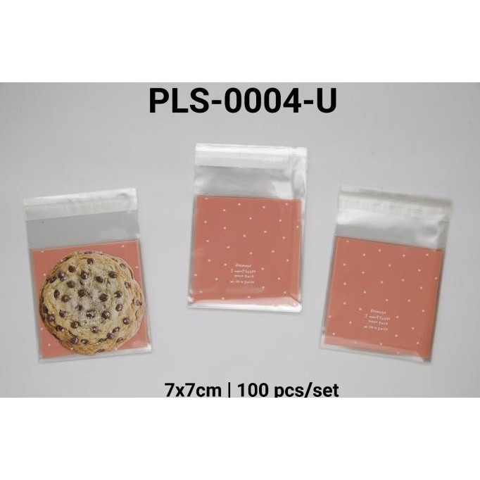 .........] PLS-0004-U Plastik cookies cookie kue kering kecil