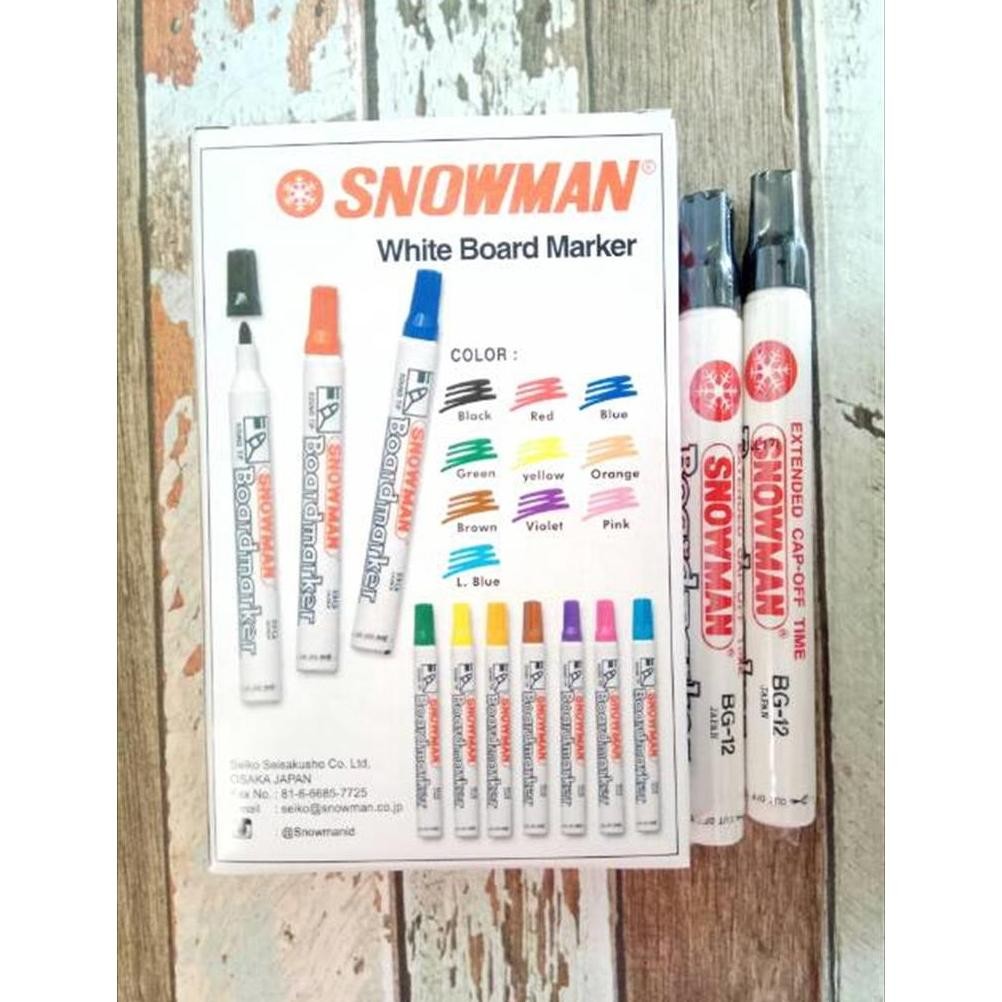 

RB Spidol Whiteboard Snowman (12pcs) HITAM