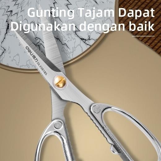 

ready deli heavy duty scissor / gunting kain kardus kerja industri stainless steel sangat tajam dl358185 {terbaru/terlaris/tergcor/kekinian}