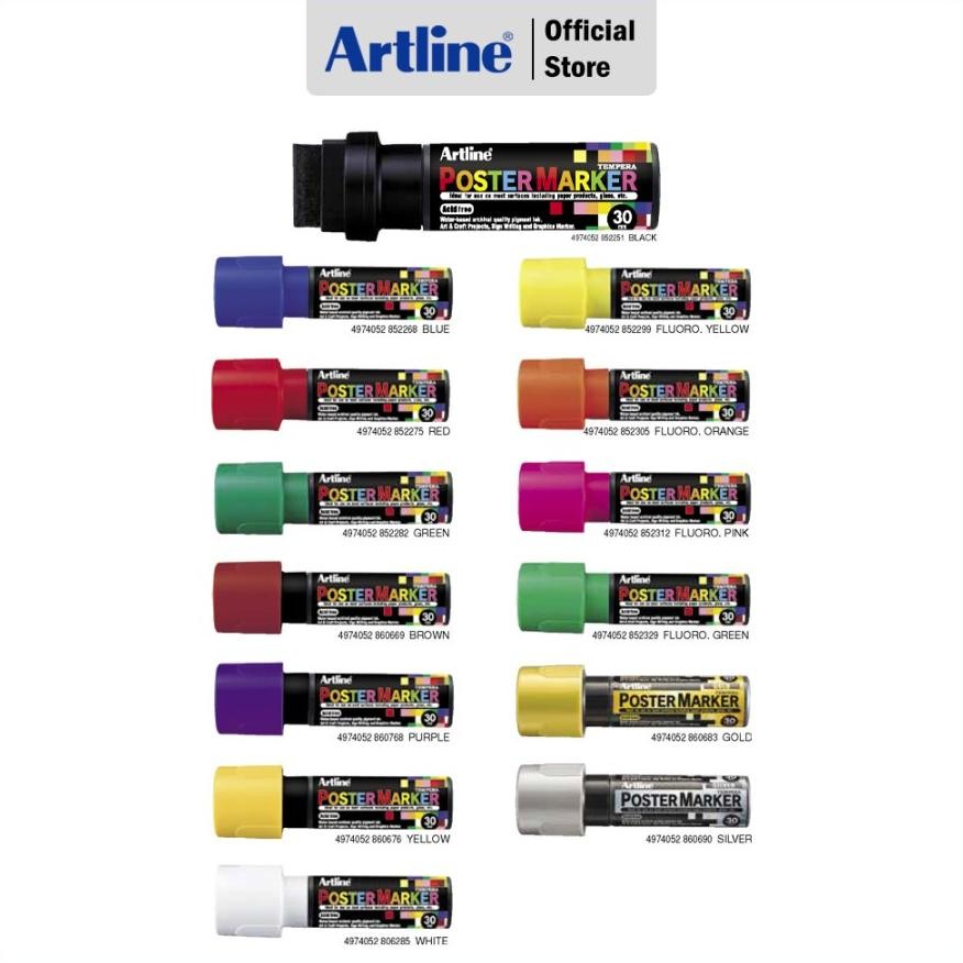 

RB Spidol Artline Poster Marker 30mm EPP-30 Warna Beragam