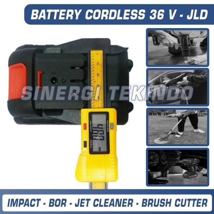 /////] Baterai Impact Bor Jet Cleaner Potong Rumput Cordless Gerinda 36V - JLD Tools 36 Volt