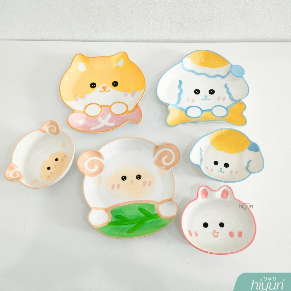 RADEN HIYURI Piring makan keramik Zooey/piring makan/piring aesthetic/piring makan keramik/piring lu