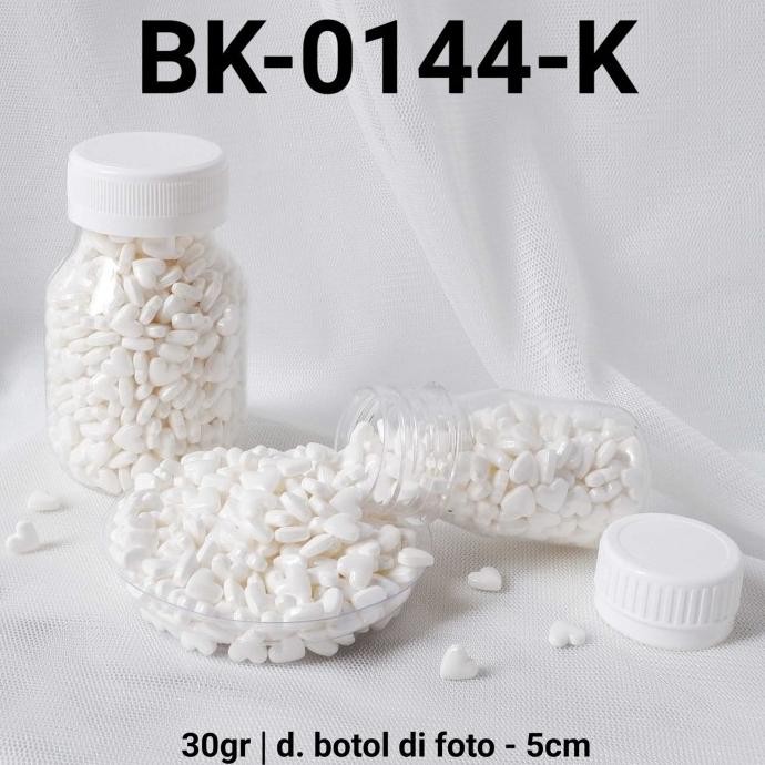 

*#*#*#] BK-0144-K Sprinkles sprinkle sprinkel 30gr 30 gram hati putih