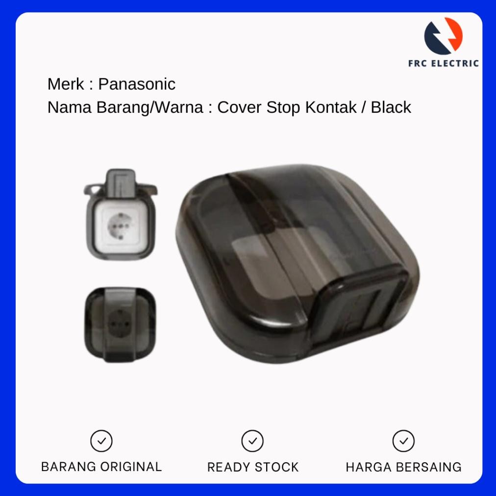 HJK Saklar Panasonic Hitam Style Black Series - Saklar Listrik Style Panasonic - Sakelar Listrik Pan