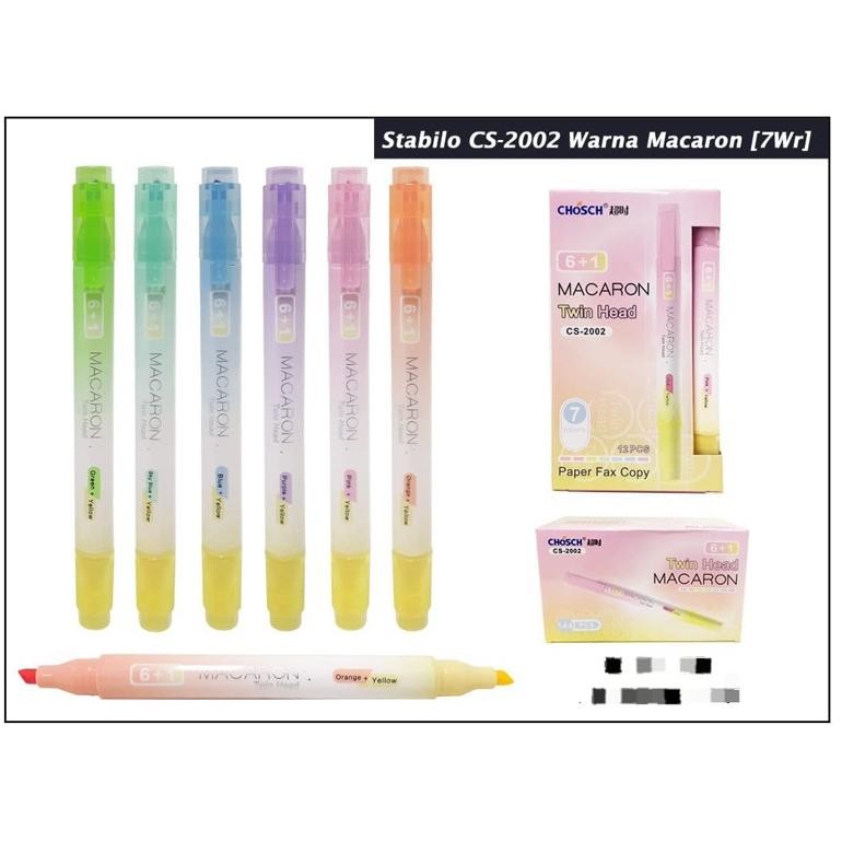 

''Terlaris" Sta Bilo 2 Warna /Sta Bilo 2 Mata/Twin Head Highlighter/Penanda Murah