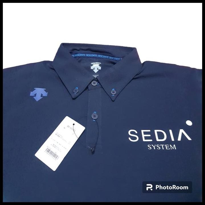 Terlaris Kaos Polo Golf Descente Original Blue Navy Good Quality