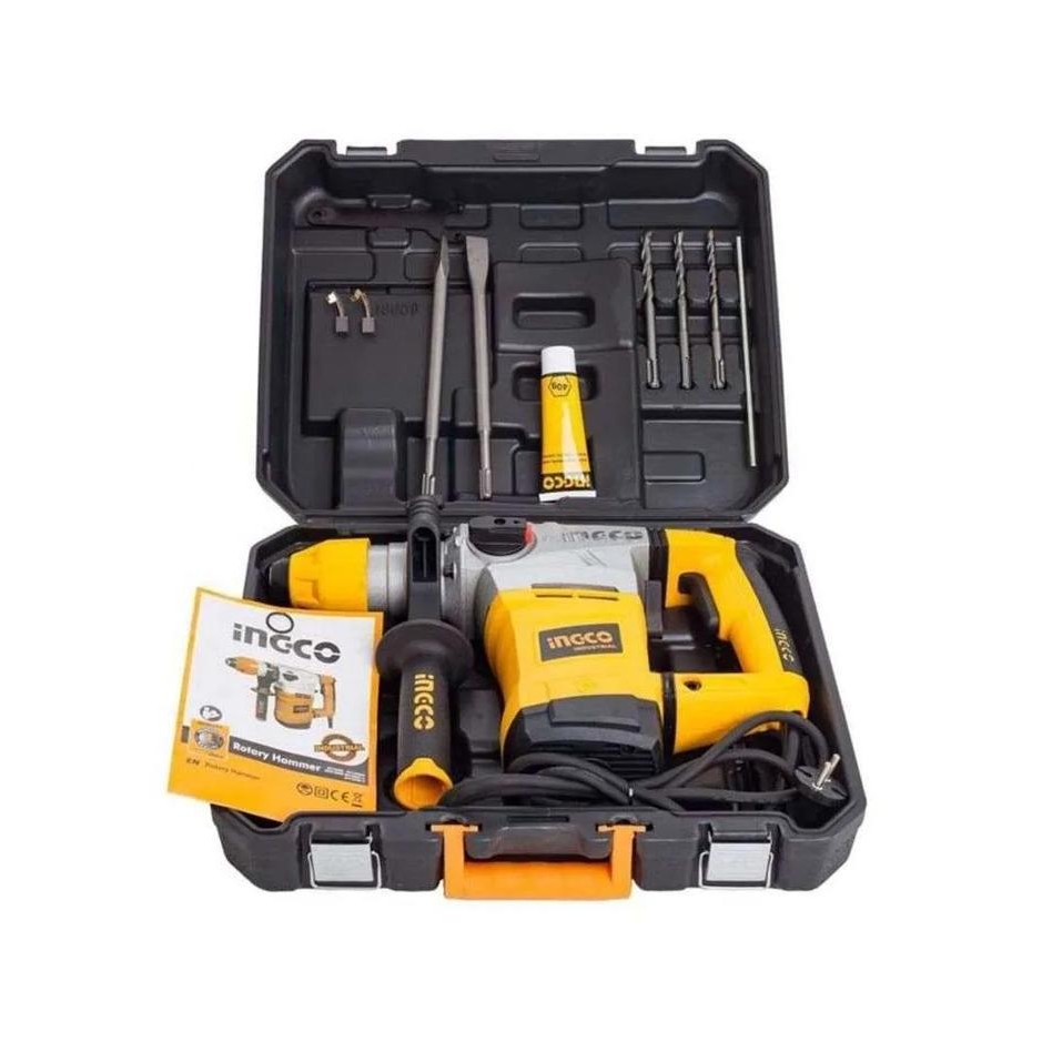 ------] Mesin Bor Bobok Beton Tembok - INGCO Demoltion Jack Hammer Rotary Hammer 36 MM