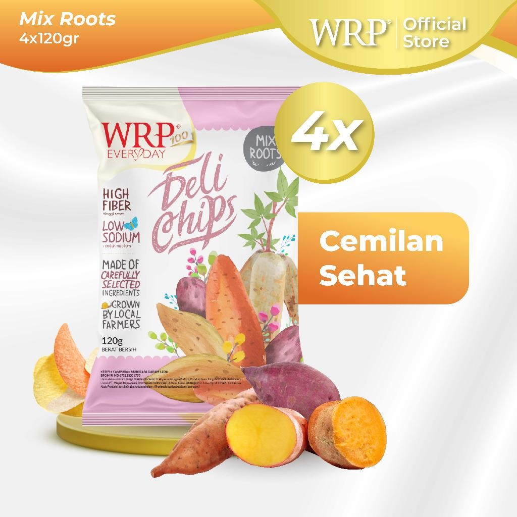 

NEW PRODUCT WRP DELICHIPS MIX ROOTS FAMILY PACK 120G (BUNDLE 4) - CAMILAN DIET NATURES TOUCH.