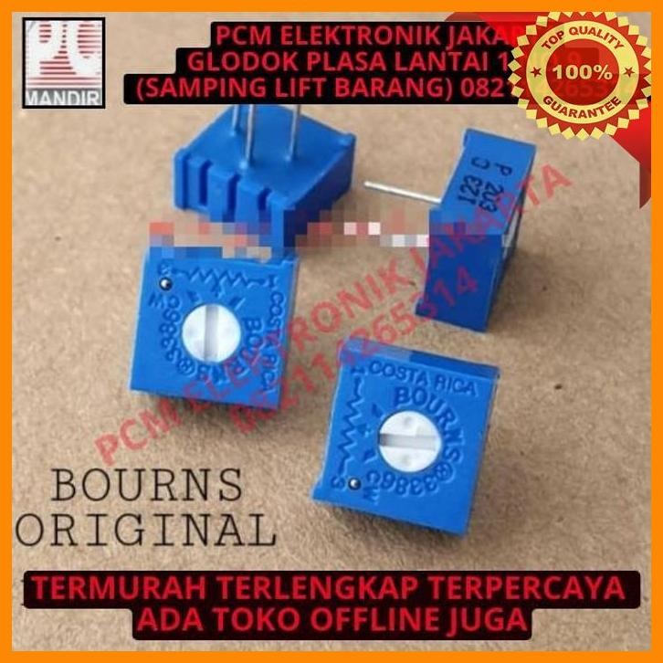 [PEP] TRIMPOT VR BOURNS 3386 COSTARICA ASLI ORIGINAL 500R 501 500OHM 500 OHM