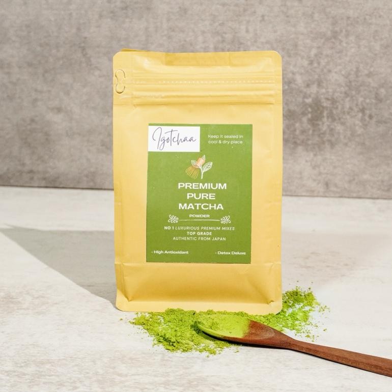 

Igotchaa No 1 Japanese Pure Matcha Premium & Ceremonial Grade Import Jepang / Matcha Uji Kyoto Japan