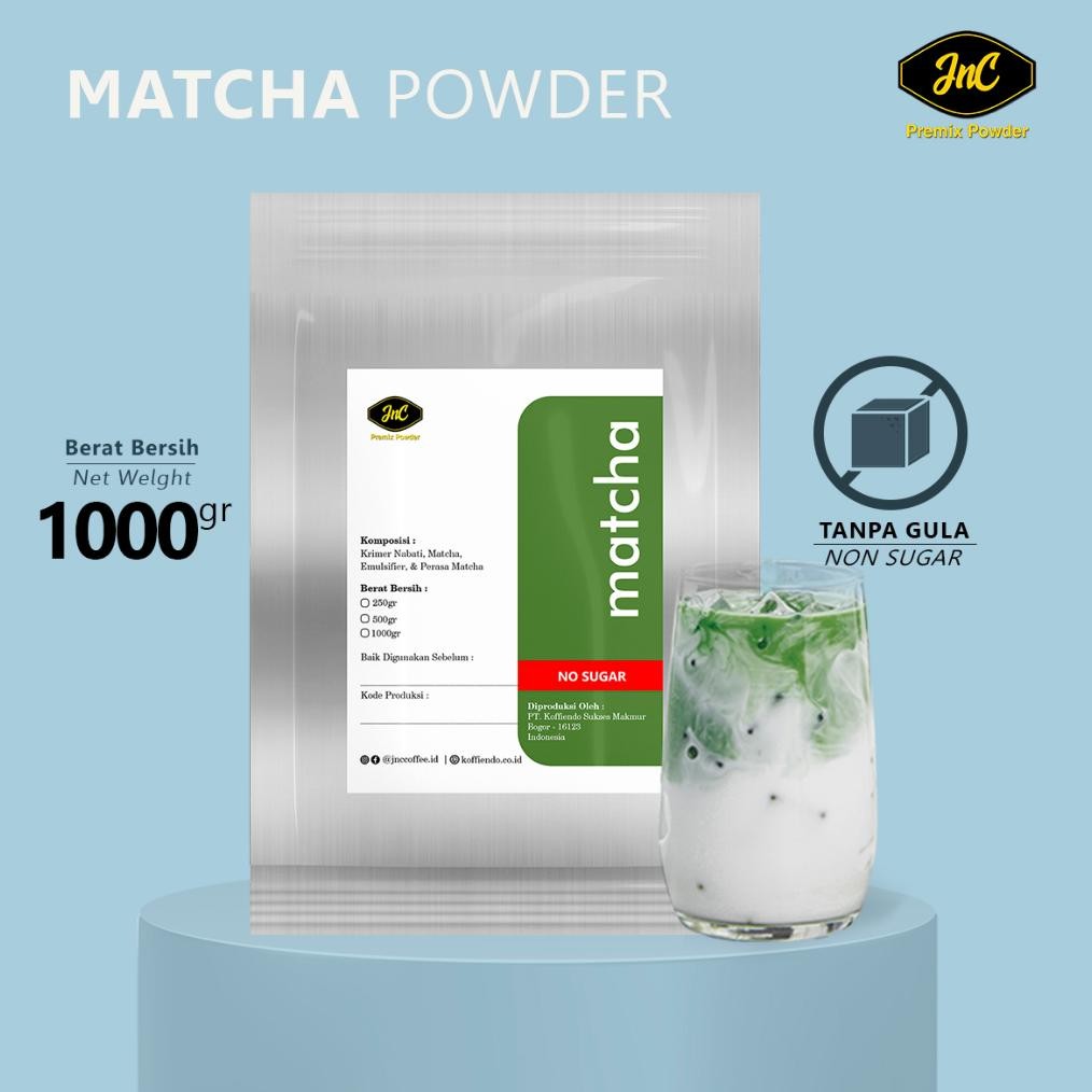 

Jnc Matcha Powder Non Sugar 1Kg