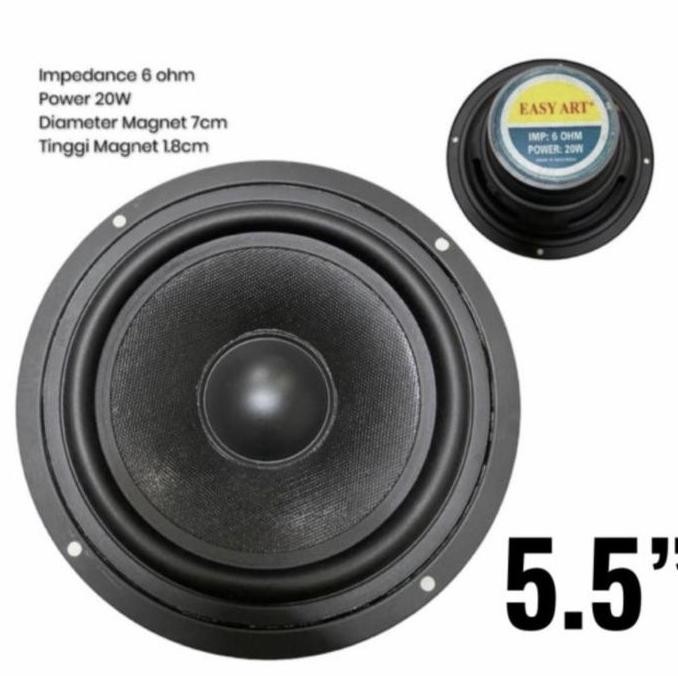 Speaker 5.5 inch woofer easy art