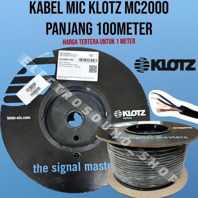 KABEL AUDIO KLOTZ MC2000 / MC 2000 / MC2000 Kabel Mic