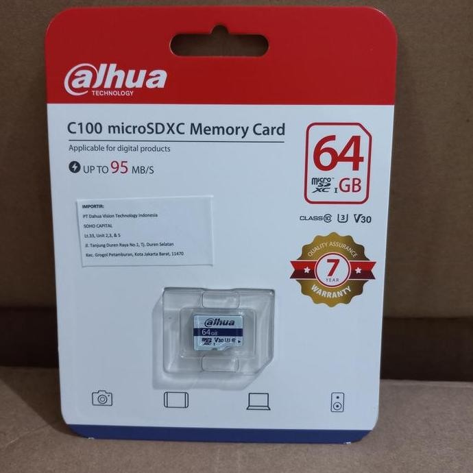 MEMORY MICRO SDXC MEMORY CARD 64GB DAHUA Cocok Buat semua IP Cctv Wifi