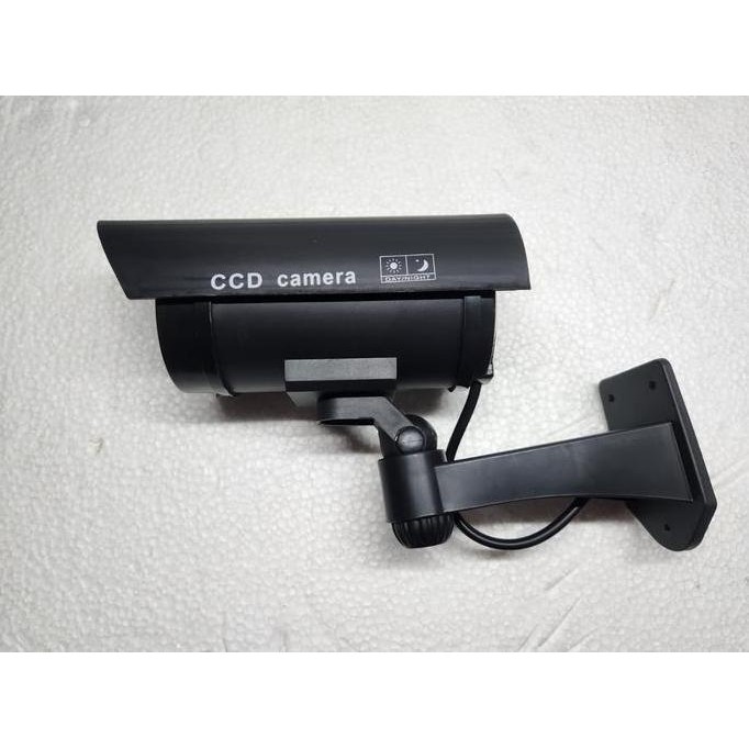 CCTV dummy palsu HITAM lengkap dengan kabel, tenaga baterai