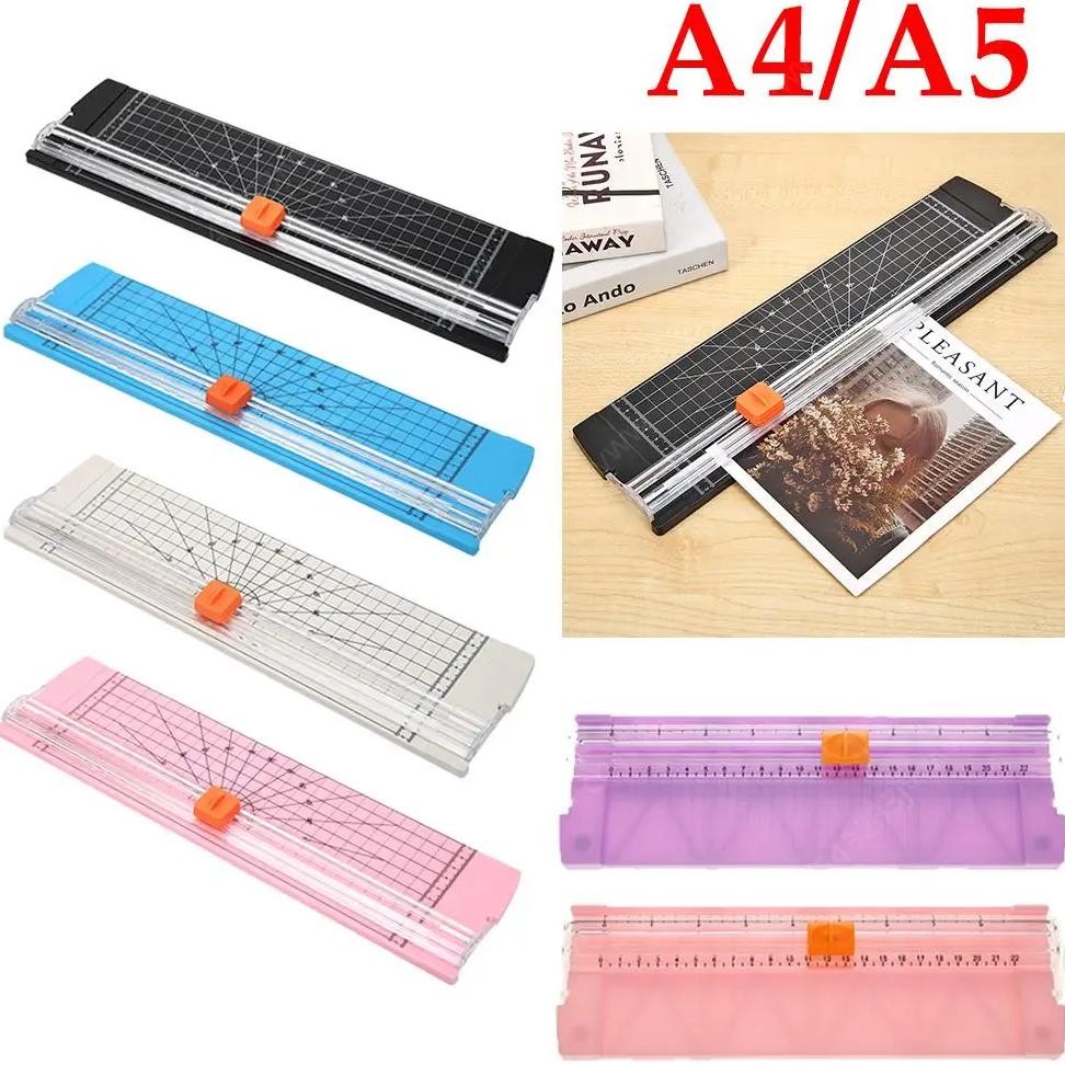 

A4/A5 Paper Cutting Guillotine Paper Cutter With Pull-Out Ruler For Photo Trimmers Scrapbook Lightweight Cutting Mat Machine