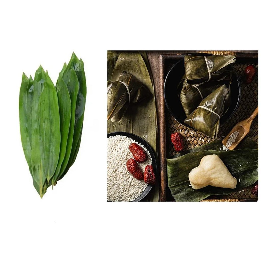 

100Pcs Original Ecological Plant Leaves Natural Bamboo Dried Zongzi For Sushi Bazooka And Sticky Rice Dumpling