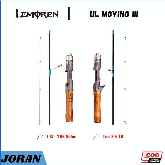 '' GhostHunter Lemoren Joran Rod Pancing Ul MOYING III Ultra-Light JP038 ''