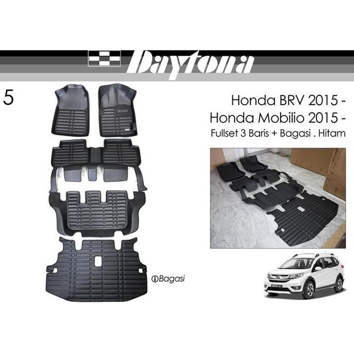 DAYTONA Karpet 5D Honda Mobilio 2015- FULL SET
