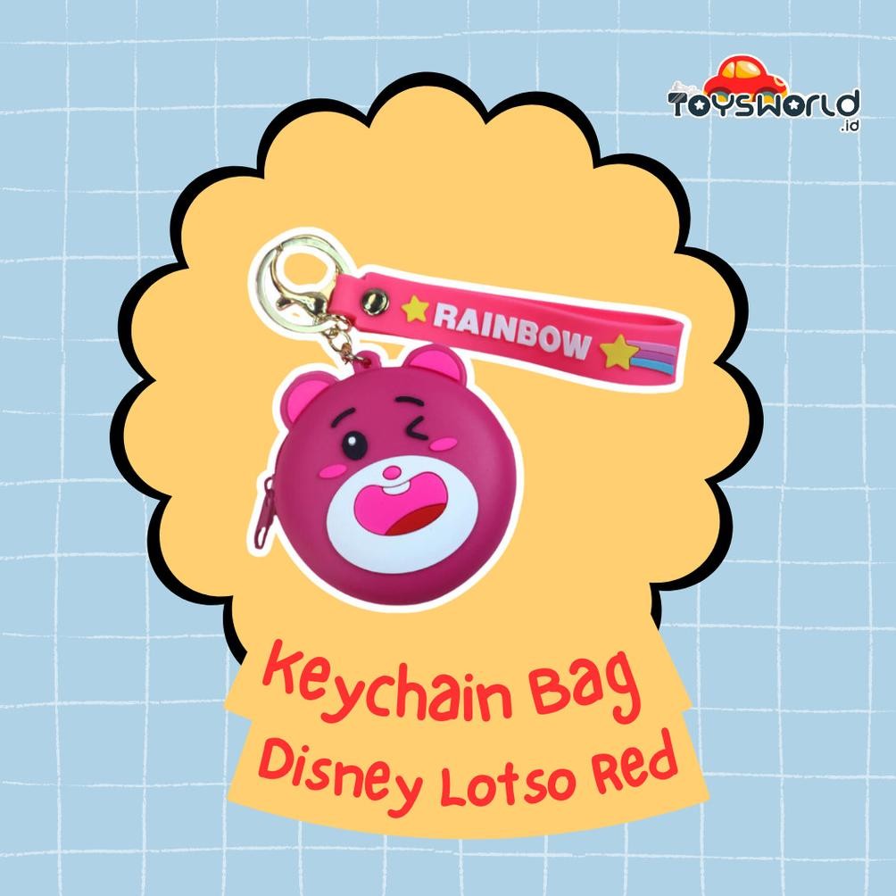 Keychain Bag Disney Lotso Red