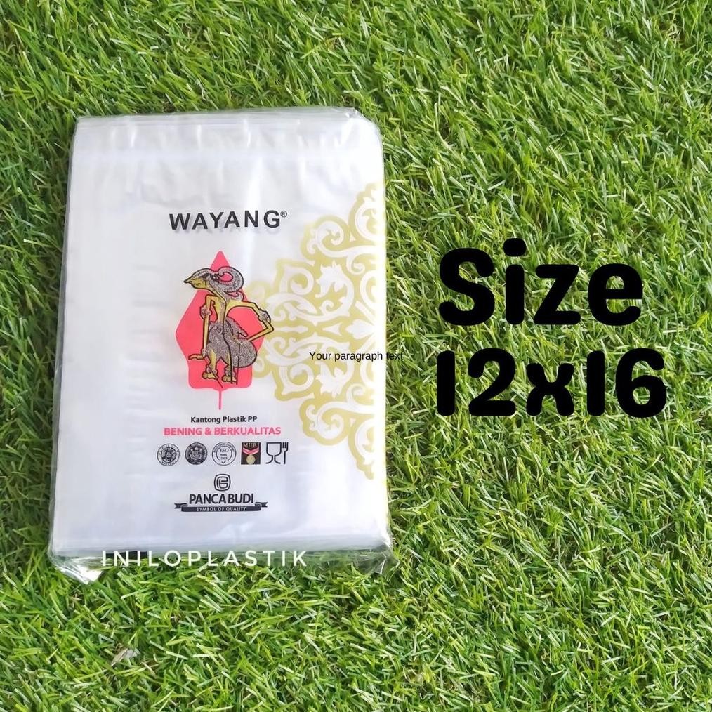 Ed-7 T-56 Plastik Pp Wayang 12X16Cm / Plastik Bening Pp Wayang 12X16 Cm Berkualitas