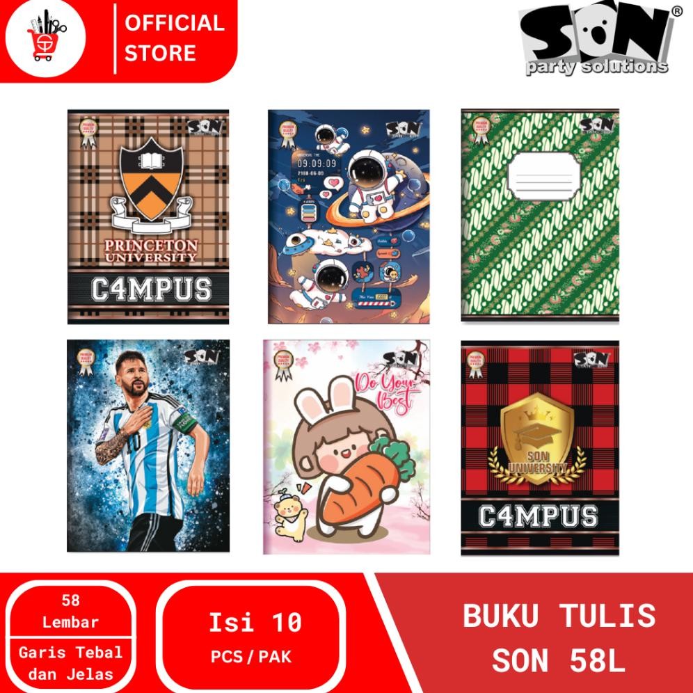 

READY STOCK Book | Buku Tulis Son 58 Lembar
