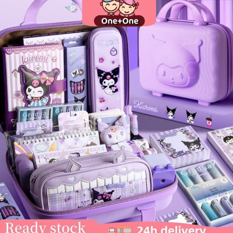 

TERMURAH CODOne+One Kuromi Kotak Hadiah Mewah Alat Tulis Set / Set Stationery Untuk Hadiah Anak Sekolah Kuromi / Kotak Pensil Anak Set / Untuk Hadiah Anak Sekolah Kuromi Siap kirim