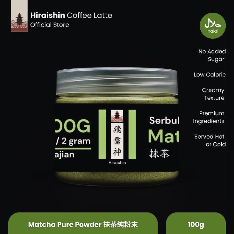 

Hiraishin Matcha Pure Powder 100Gram (Tanpa Gula) (Baru)