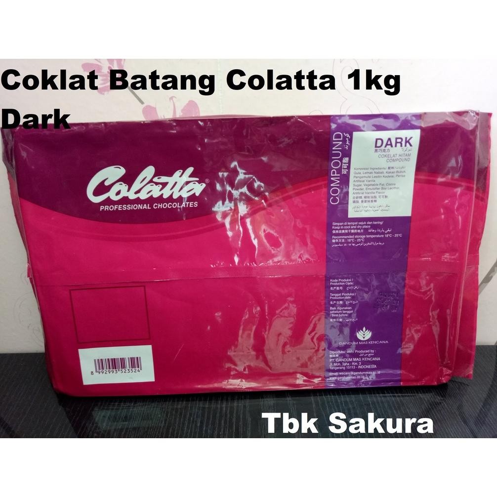 

Coklat Batang COLATTA 1Kg / DCC / Dark Compound COLATTA