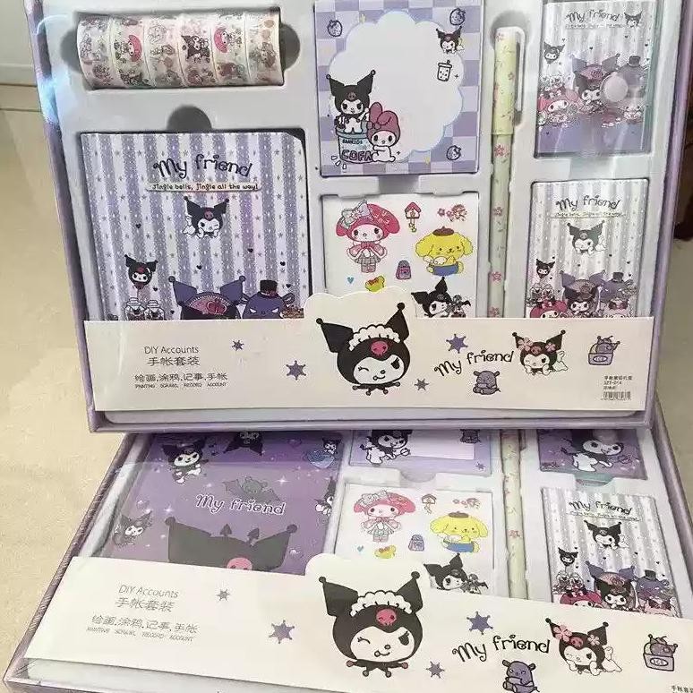 

READY STOCK 7 IN 1 Paket Jurnal Alat Tulis hadiah set diari journal isi set alat tulis buku memo notes