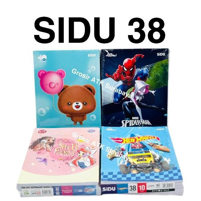 

READY STOCK ( GROSIR 10 PCS BUKU / 1 PAK / 1 PACK ) BUKU TULIS SINAR DUNIA SIDU SD 38 FANCY MOBILE LEGEND MLBB TIMNAS BOLA