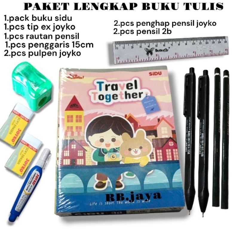 

READY STOCK (promo) paket lengkap buku tulis sidu 38 lembar 1 pack 10 buku