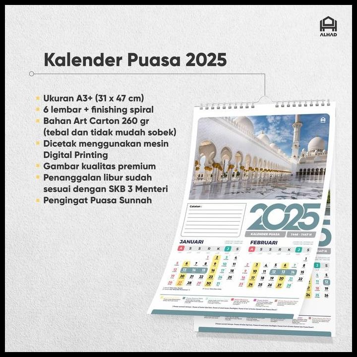 

Kalender Puasa 2025 I Kalender Dinding I Ukuran A3+ I D02 Termurah