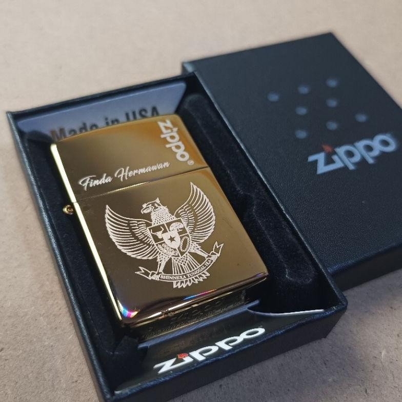 Korek Api Premium Mancis Zippo Garuda Gold