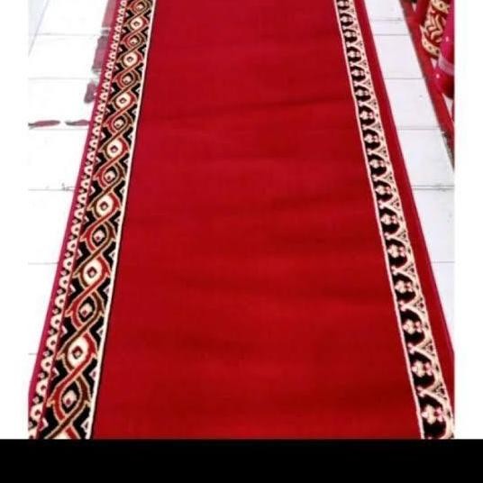 NEW Sajadah Mesjid 105x342cm MEDEENA 6 jamaah orang Ambal Karpet Runner Lorong Panjang