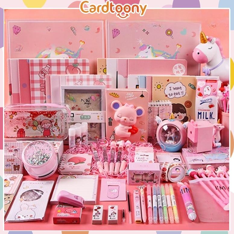 

TERLARIS Paket Alat Tulis Kiloan Pulpen Stiker Memo Tempel Penghapus Pensil Buku Penggaris Rautan Stationery Gunting Stapler Stationery Set Siap kirim