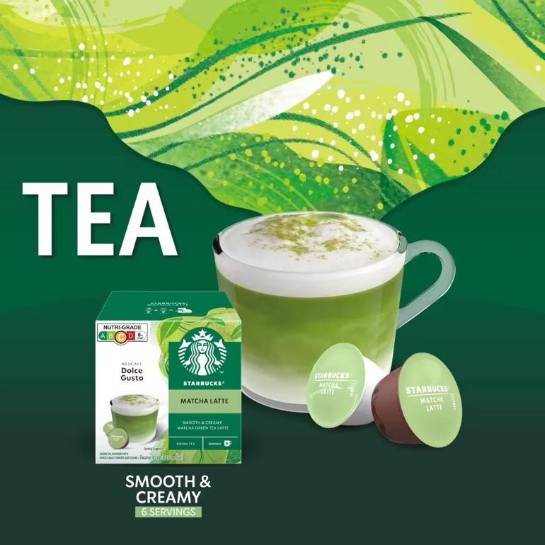 

Nescafe Dolce Gusto Ndg Starbucks Matcha Latte Green Tea Capsule (Baru)