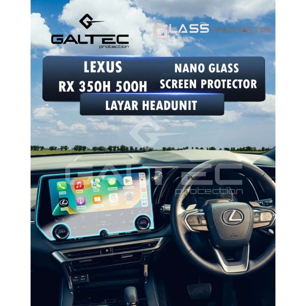 [FULLSET] Galtec Protection LEXUS RX 350H RX 500H 2023 UP NANO Glass Screen Protector Layar Headunit