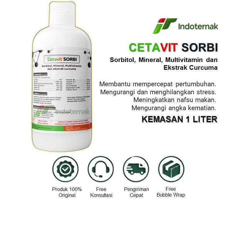 Terlaris CETAVIT SORBI - Multivitamin Penambah Nafsu Makan Ternak Terbaru