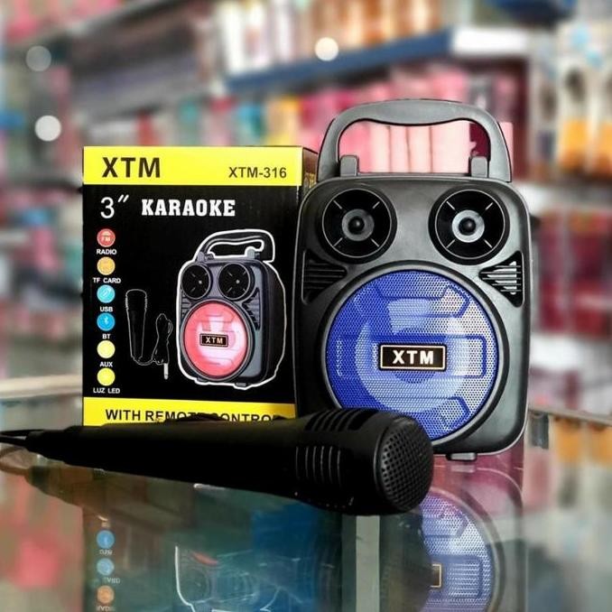 XTM-316 Speaker Bluetooth + c Karaoke Wireless Speaker XTM 316
